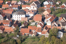 Drone recording of Gœrsdorf in the state Bas-Rhin, France