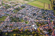 Mozartstr in Hördt in the state Rhineland-Palatinate, Germany