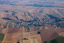 Aschbach in the state Bas-Rhin, France from above
