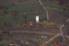 Water tower in the district Büchelberg in Wörth am Rhein in the state Rhineland-Palatinate, Germany