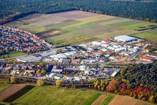 Fellach industrial estate in Bellheim in the state Rhineland-Palatinate, Germany