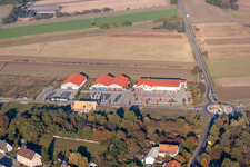 District Neulauterburg in Berg in the state Rhineland-Palatinate, Germany viewn from the air