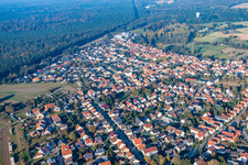 Berg in the state Rhineland-Palatinate, Germany from the plane