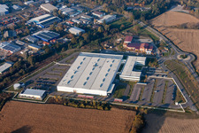 Industrial area in Hagenbach in the state Rhineland-Palatinate, Germany