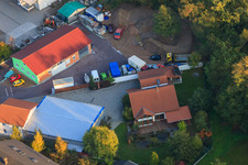 Mittelwegring in Jockgrim in the state Rhineland-Palatinate, Germany from above