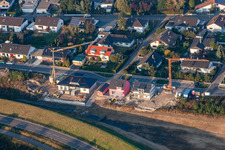 Forstlandallee in Jockgrim in the state Rhineland-Palatinate, Germany out of the air