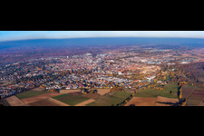Landau from the southwest in Landau in der Pfalz in the state Rhineland-Palatinate, Germany
