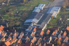 DBK extension in the Unterkandler Gardens in Kandel in the state Rhineland-Palatinate, Germany seen from above