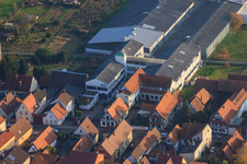 DBK extension in the Unterkandler Gardens in Kandel in the state Rhineland-Palatinate, Germany from the plane