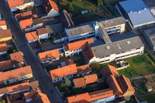 DBK extension in the Unterkandler Gardens in Kandel in the state Rhineland-Palatinate, Germany from a drone