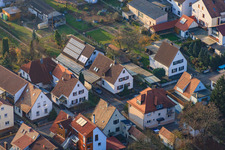 Aerial photograpy of Birkenstr in Kandel in the state Rhineland-Palatinate, Germany