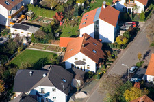 Oblique view of Klingbachstr in Steinweiler in the state Rhineland-Palatinate, Germany