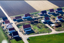 New development area Brotäcker, Ahornweg in Steinweiler in the state Rhineland-Palatinate, Germany