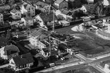 Aerial view of In the sand in Minfeld in the state Rhineland-Palatinate, Germany