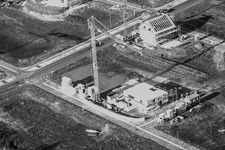 Drone image of New development area Im Holderbusch in Minfeld in the state Rhineland-Palatinate, Germany