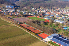 Sports fields of SpVgg 1920 Bad Bergzabern eV in Bad Bergzabern in the state Rhineland-Palatinate, Germany