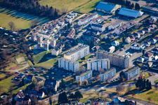 Drone image of Wissembourg in the state Bas-Rhin, France