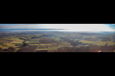 Aerial photograpy of Panorama in Steinseltz in the state Bas-Rhin, France