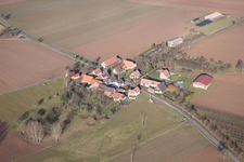 Seebach in the state Bas-Rhin, France from the drone perspective