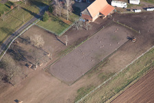 Oblique view of Seebach in the state Bas-Rhin, France