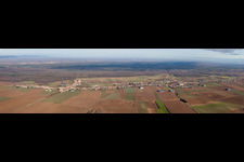 Aerial photograpy of Panorama in Schleithal in the state Bas-Rhin, France