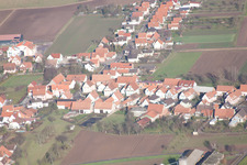 Drone recording of Schleithal in the state Bas-Rhin, France
