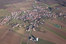 Oblique view of Salmbach in the state Bas-Rhin, France