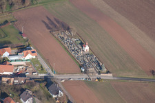 Salmbach in the state Bas-Rhin, France seen from above