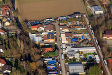 Aerial photograpy of S&M Recycling Linde in Hördt in the state Rhineland-Palatinate, Germany