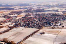 Village view in the district Münzesheim in Kraichtal in the state Baden-Wuerttemberg, Germany