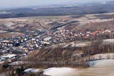 From the southwest in the district Neuenbürg in Kraichtal in the state Baden-Wuerttemberg, Germany