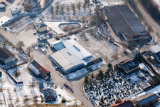 AVN GmbH in the district Neuenbürg in Kraichtal in the state Baden-Wuerttemberg, Germany seen from above