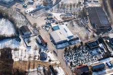 AVN GmbH in the district Neuenbürg in Kraichtal in the state Baden-Wuerttemberg, Germany from the plane