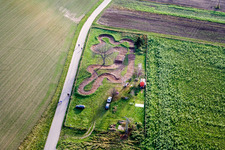 Kart track in Altlußheim in the state Baden-Wuerttemberg, Germany