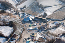 District Neuenbürg in Kraichtal in the state Baden-Wuerttemberg, Germany out of the air