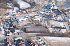 Drone image of AVN GmbH in the district Neuenbürg in Kraichtal in the state Baden-Wuerttemberg, Germany