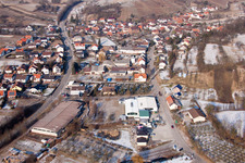District Neuenbürg in Kraichtal in the state Baden-Wuerttemberg, Germany from the drone perspective