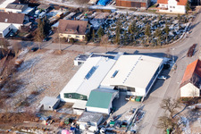 AVN GmbH in the district Neuenbürg in Kraichtal in the state Baden-Wuerttemberg, Germany seen from above
