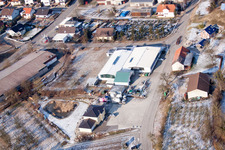 AVN GmbH in the district Neuenbürg in Kraichtal in the state Baden-Wuerttemberg, Germany from the plane