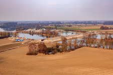 Polde Bridge over the Althrein at Neupotz in Neupotz in the state Rhineland-Palatinate, Germany
