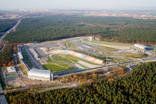 Racetrack racecourse Hockenheimring Baden-Wuerttemberg in Hockenheim in the state Baden-Wurttemberg, Germany
