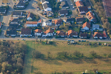 At Hirschgragben in Lingenfeld in the state Rhineland-Palatinate, Germany from above