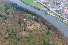 Minneburg above the Neckar in the district Neckarkatzenbach in Neunkirchen in the state Baden-Wuerttemberg, Germany