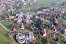 Hospital grounds of the Clinic Psychiatric Centre North-Baden in Wiesloch in the state Baden-Wurttemberg, Germany out of the air
