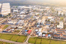 Industrial area Altrottstr in Walldorf in the state Baden-Wuerttemberg, Germany