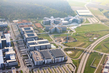 Oblique view of SAP Deutschland SE & Co. KG in Walldorf in the state Baden-Wuerttemberg, Germany
