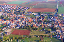 Sports field of VFL Essingen eV in Essingen in the state Rhineland-Palatinate, Germany