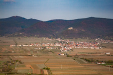District Diedesfeld in Neustadt an der Weinstraße in the state Rhineland-Palatinate, Germany from the plane