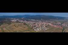 Panorama in the district Seebach in Bad Dürkheim in the state Rhineland-Palatinate, Germany