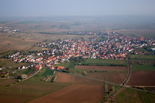 Town View of the streets and houses of the residential areas in Bockenheim an der Weinstrasse in the state Rhineland-Palatinate